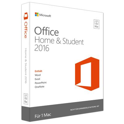 Microsoft Office Home & Student 2016, Mac, Deutsch