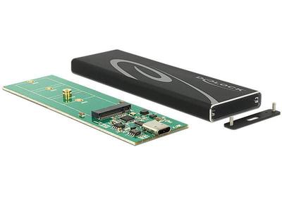 Delock Externes Gehäuse USB-C 3.1 Gen2   für M.2 SATA SSDs