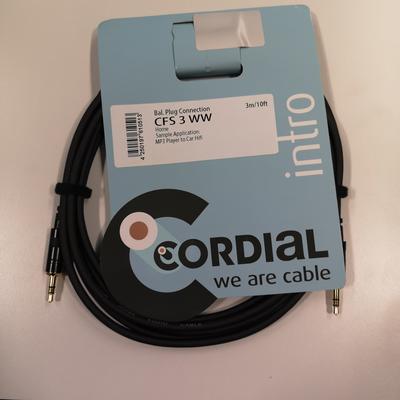 Cordial Audio-Kabel CFS 3 WW 3,5 mm Klinke - 3,5 mm Klinke 3 m